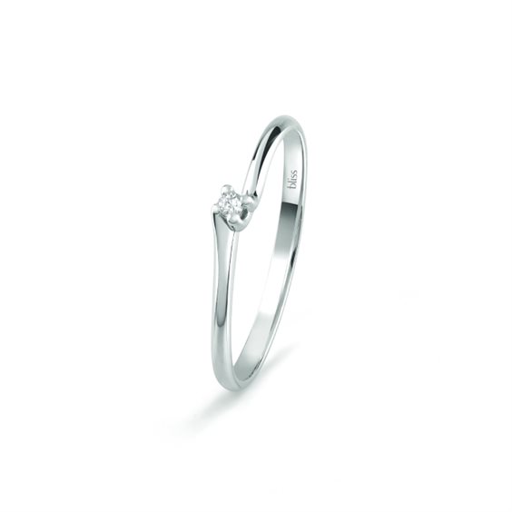Anello Bliss Donna BL DESIRE' in Oro bianco Diamante 0.04 Ct 20101303 - 20101303